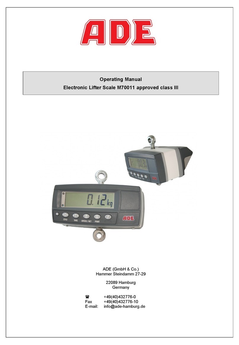 ADE M70011 User manual