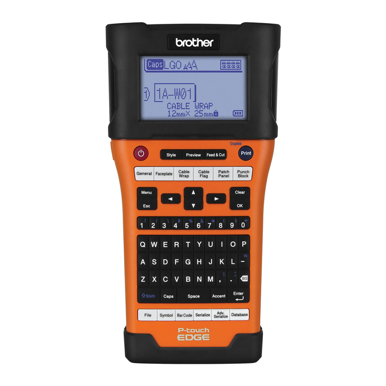 Brother PT-E500 User manual