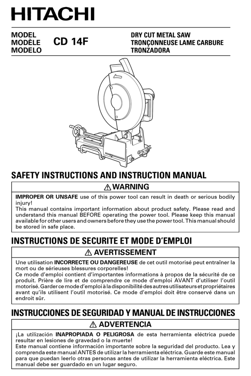 Hitachi CD 14F User manual