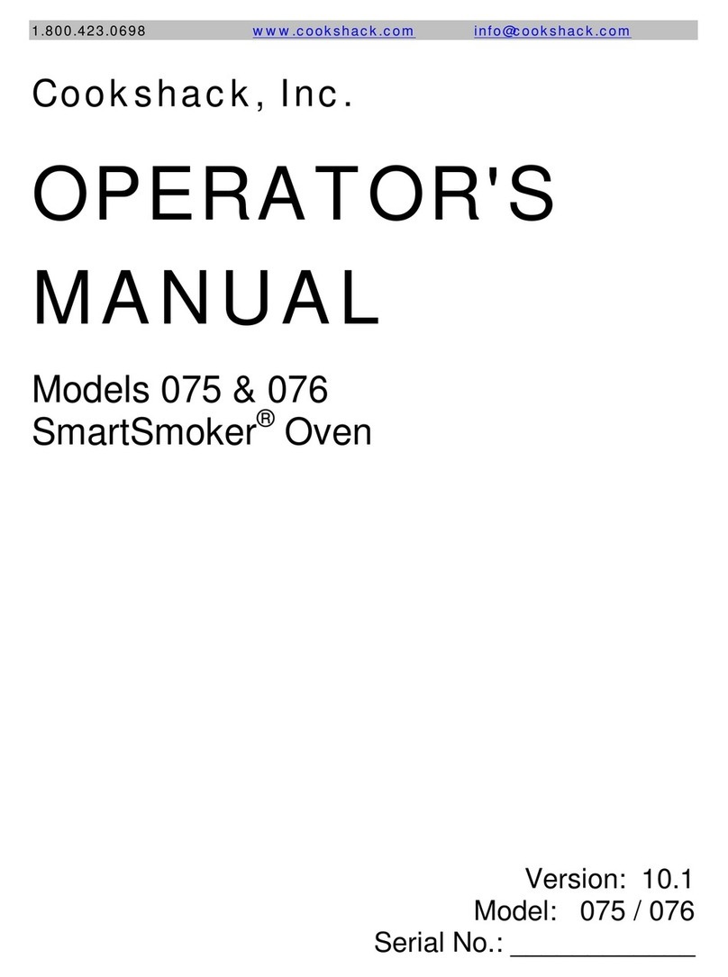Cookshack SmartSmoker 075 Operator's manual