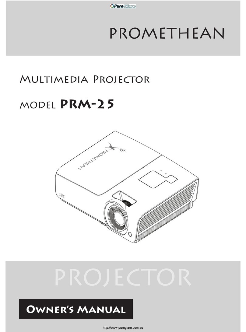 PureGlare Promethean PRM-25 owner's manual