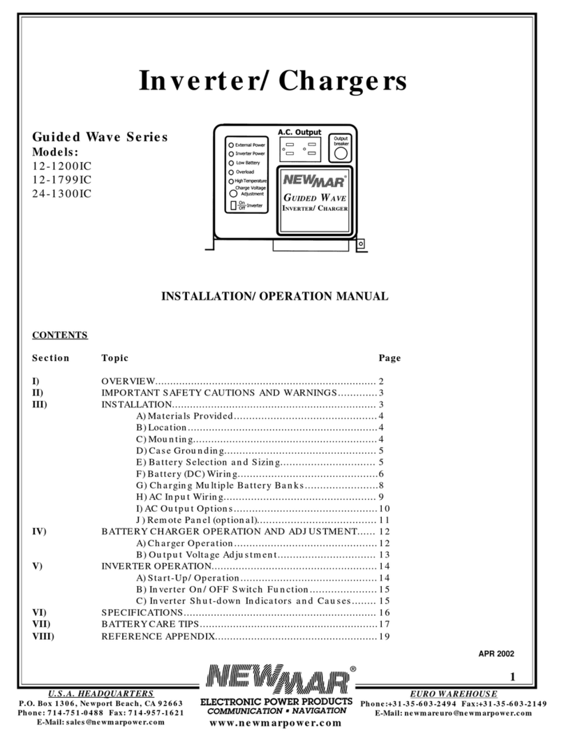 NewMar Guided Wave 12-1200IC User manual