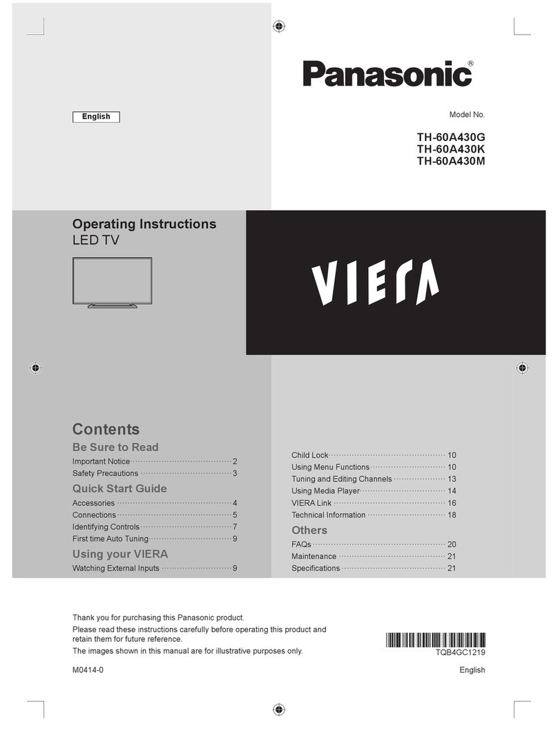 Panasonic Viera TH-60A430G User manual