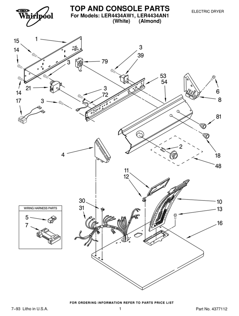 Whirlpool LER4434AW1 parts list