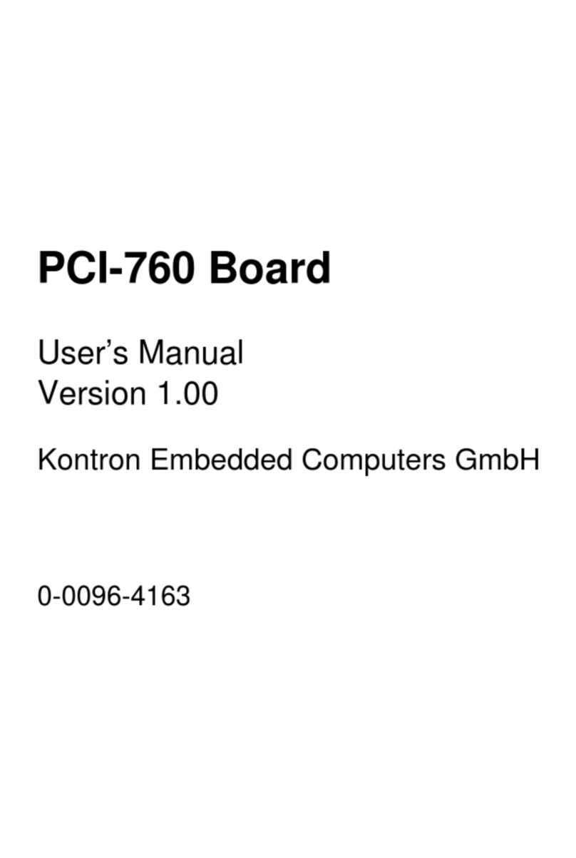 Kontron Embedded Computers PCI-760 user manual