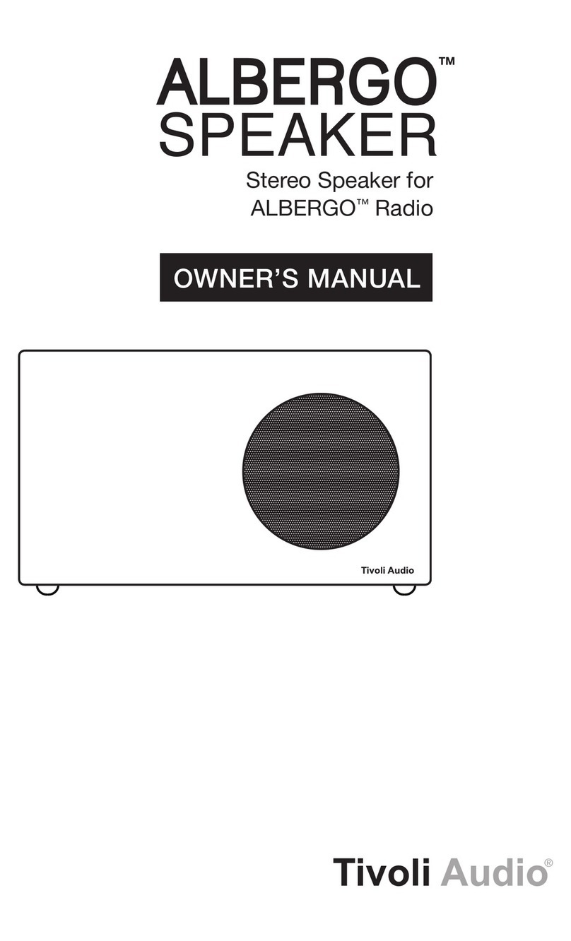 Tivoli Audio Albergo owner's manual