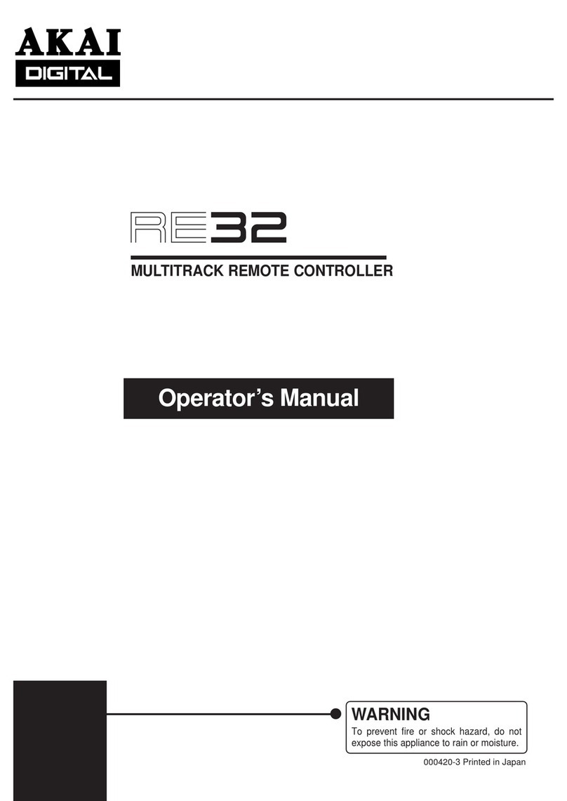 Akai RE32 Operator's manual