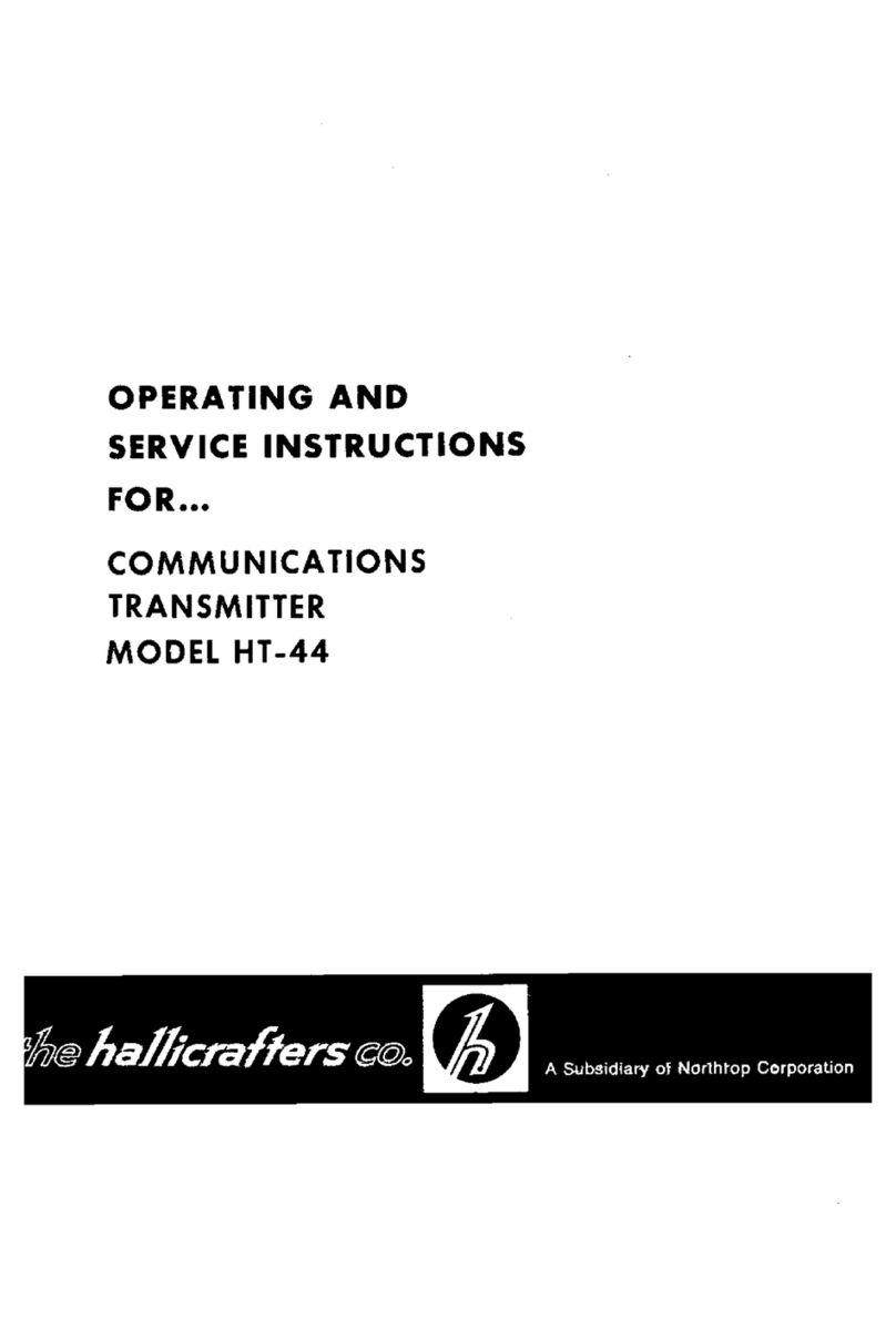 Hallicrafters HT-44 Operating and service instructions