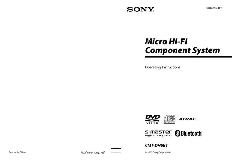 Sony CMT-DH5BT User manual