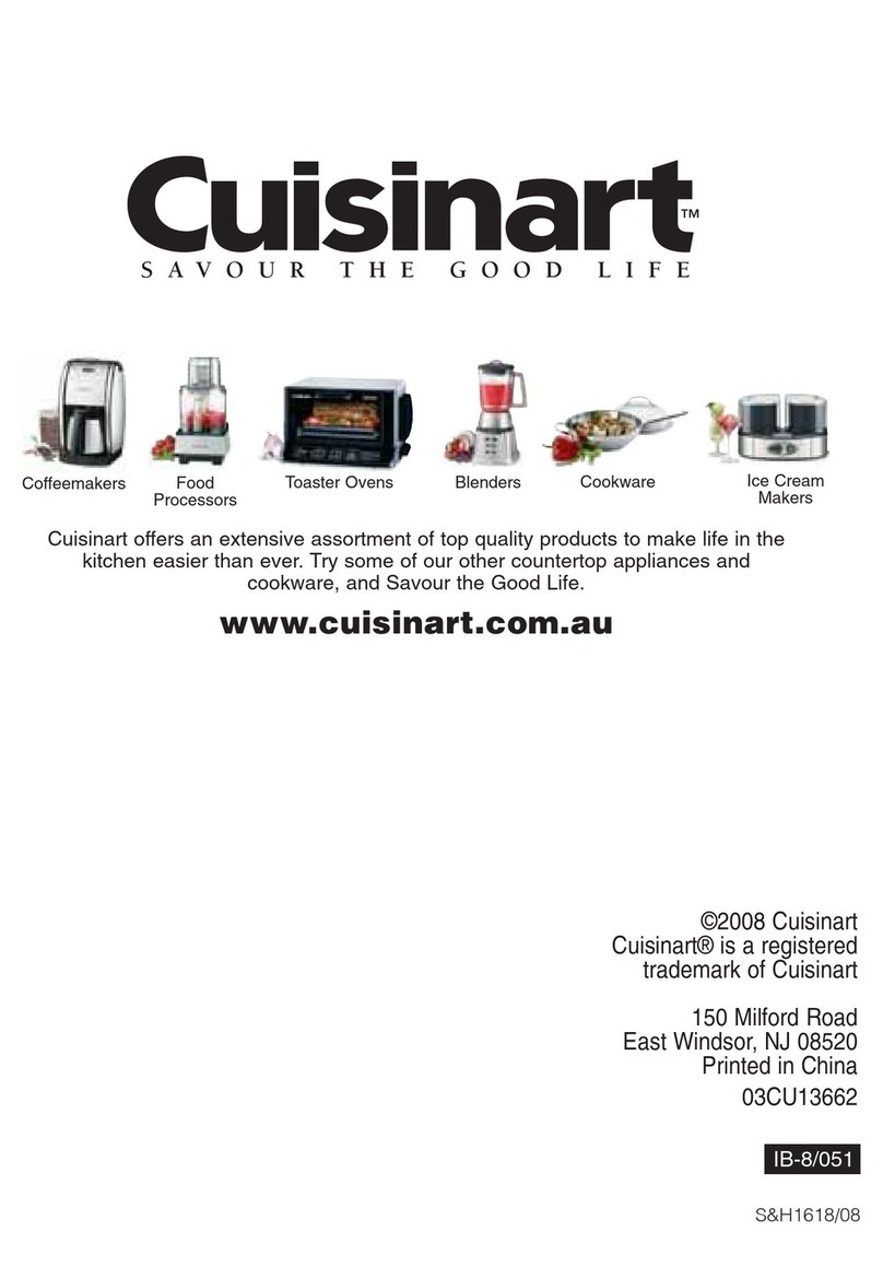 Cuisinart CEC-7A Instruction/recipe booklet