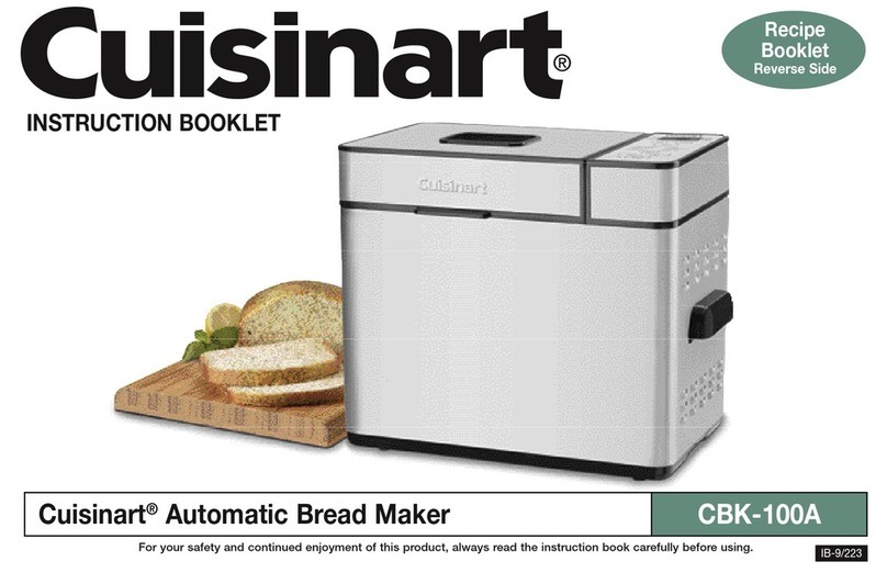 Cuisinart CBK-100A Instruction booklet