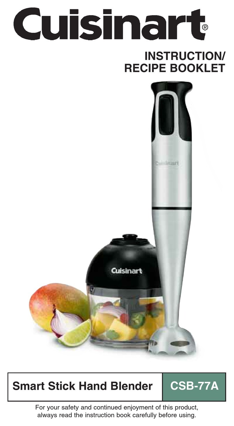 Cuisinart CSB-77A Operational manual