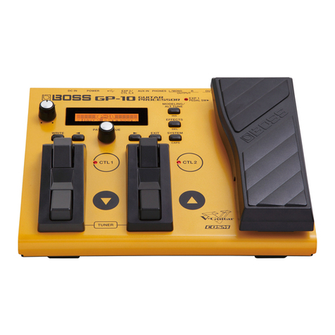 BOSSCO GP-10 owner's manual