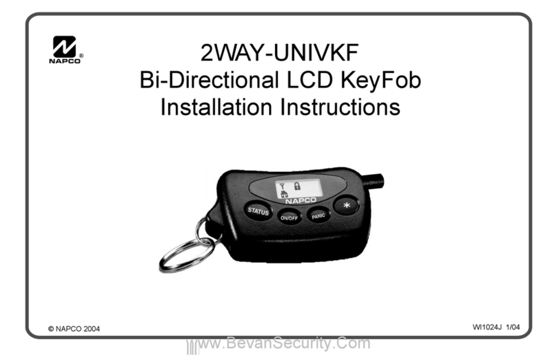 NAPCO 2WAY-UNIVKF User manual