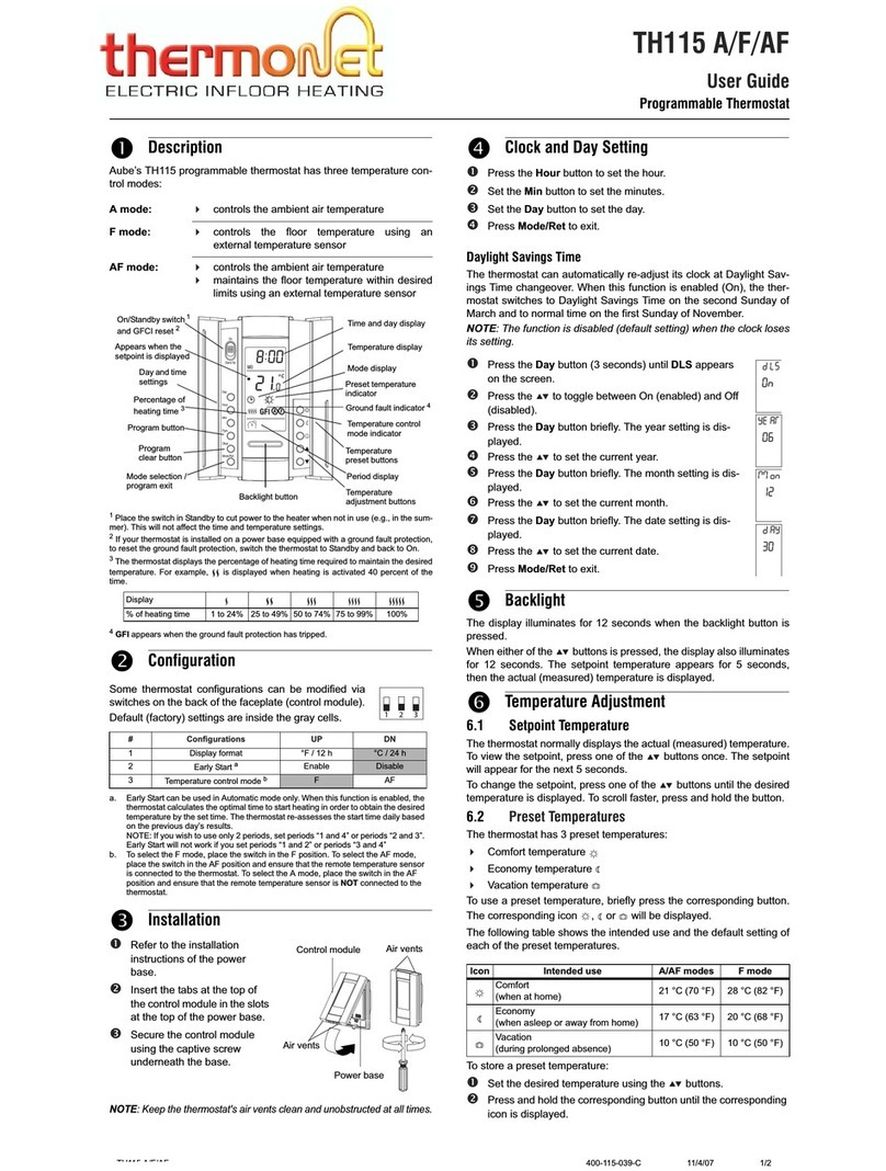 Thermonet TH115 A user guide