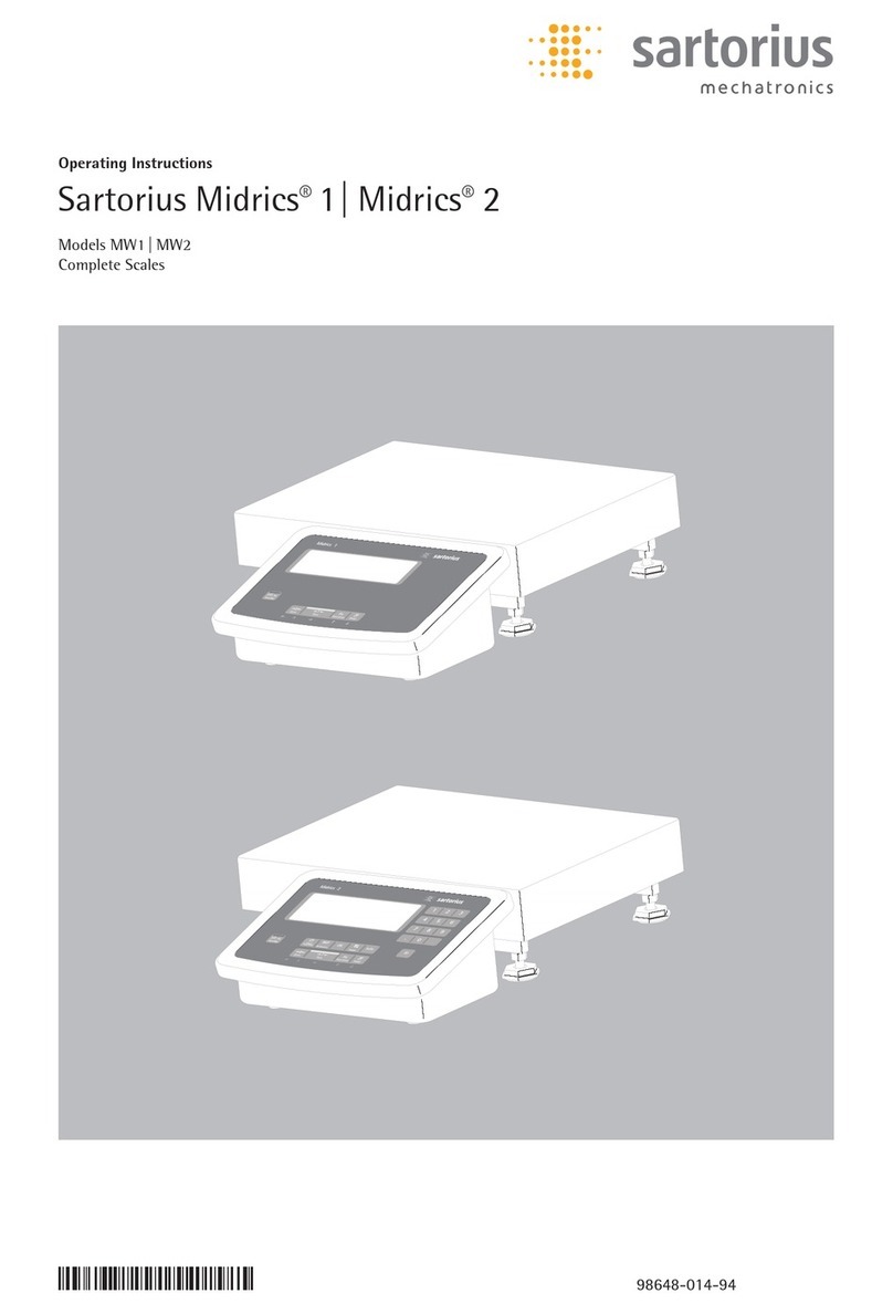 Sartorius MW1 User manual