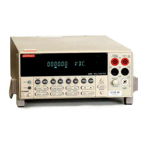 Keithley 2000 Operating instructions