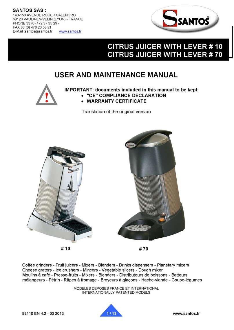 Santos 10 Operating instructions