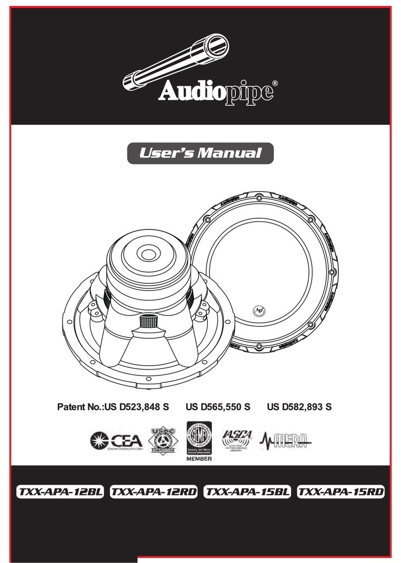 Audiopipe TXX-APA-12BL user manual