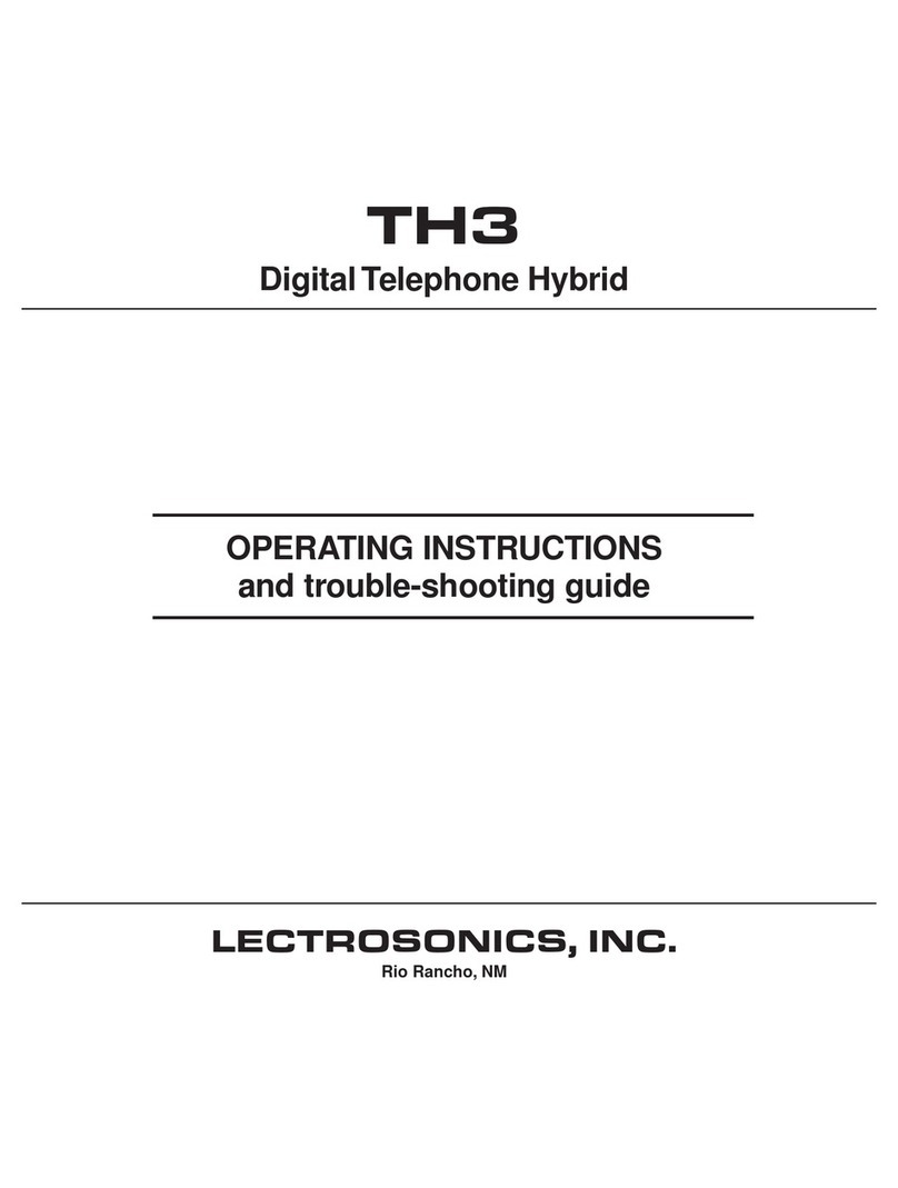 Lectrosonics TH3 User manual
