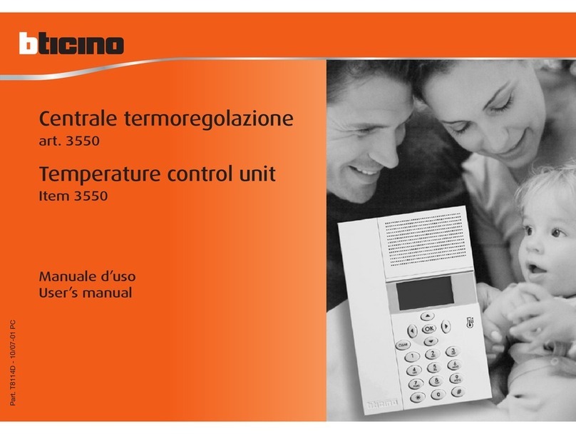 Bticino 3550 user manual
