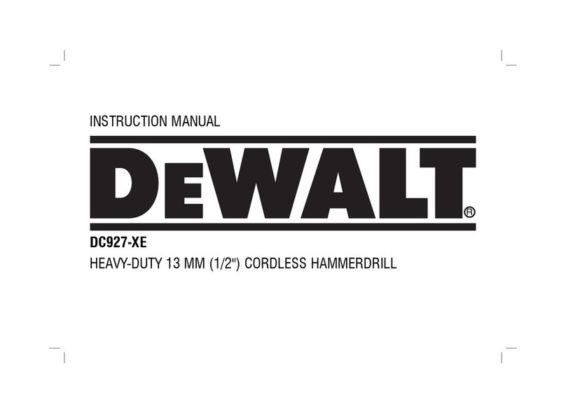 DeWalt DC927-XE User manual DeWalt DC927-XE User manual