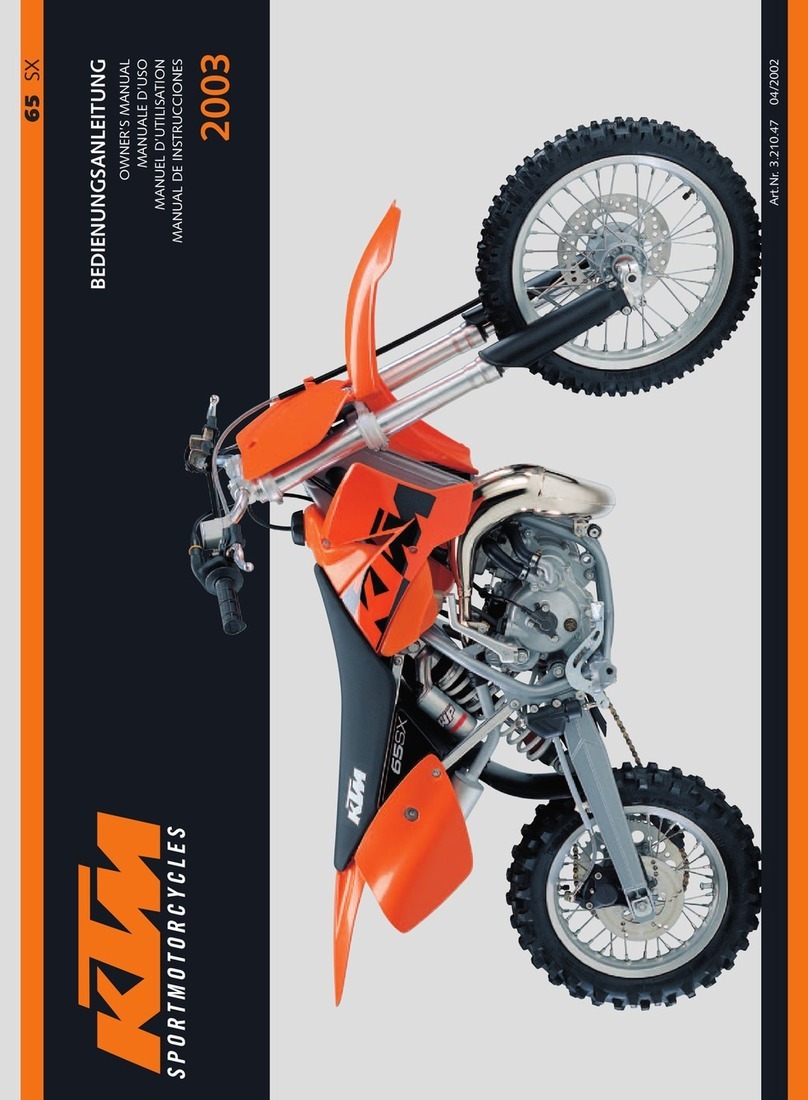 KTM 65 SX 2003 User manual