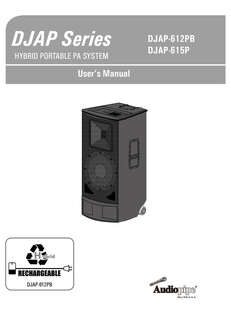 Audiopipe DJAP-612PB User manual