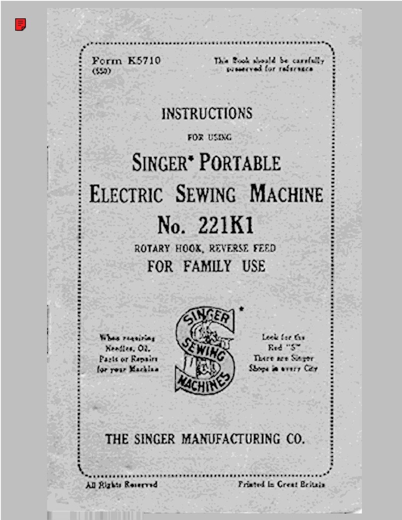 Singer 221K1 Instructions for using