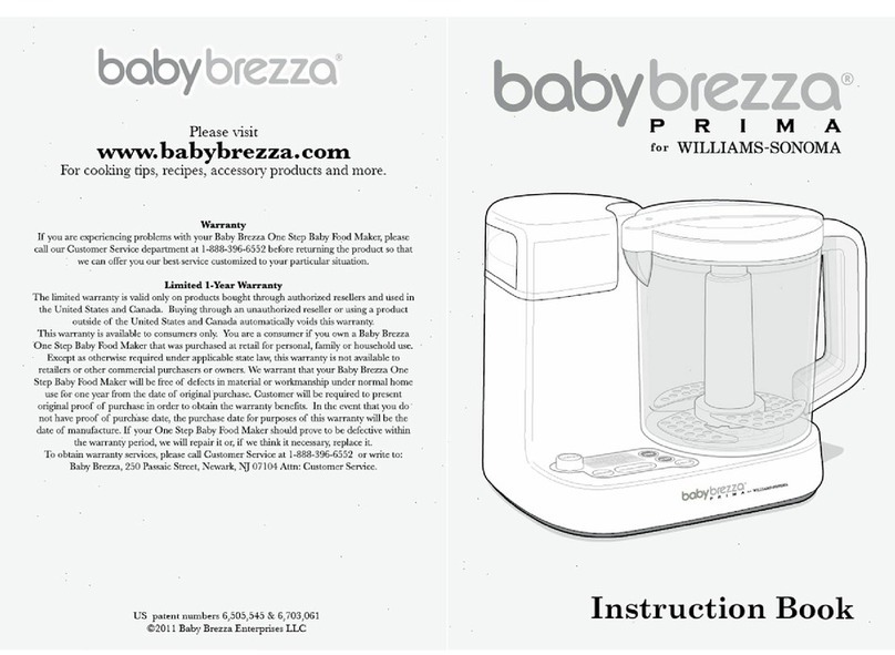 Babybrezza Prima instruction manual Babybrezza Prima instruction manual