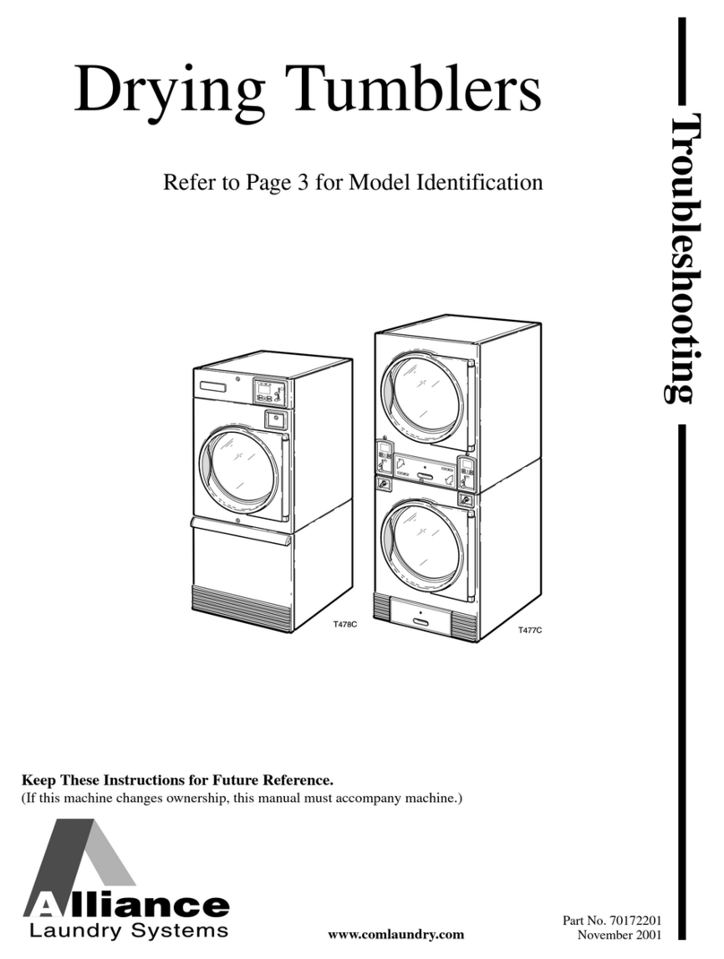 Alliance Laundry Systems Drying Tumblers none troubleshooting guide