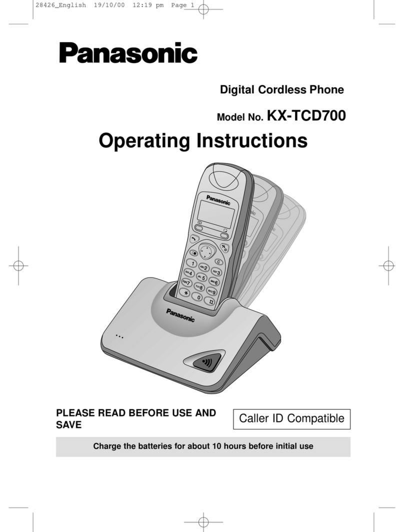 Panasonic KX-TCD700 User manual