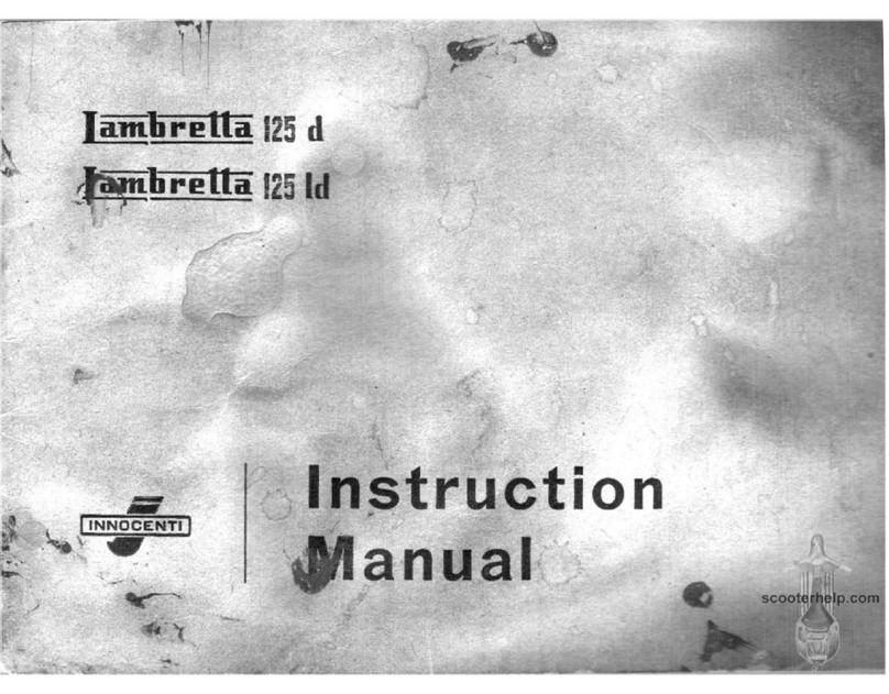 Lambretta 125 d User manual Lambretta 125 d User manual