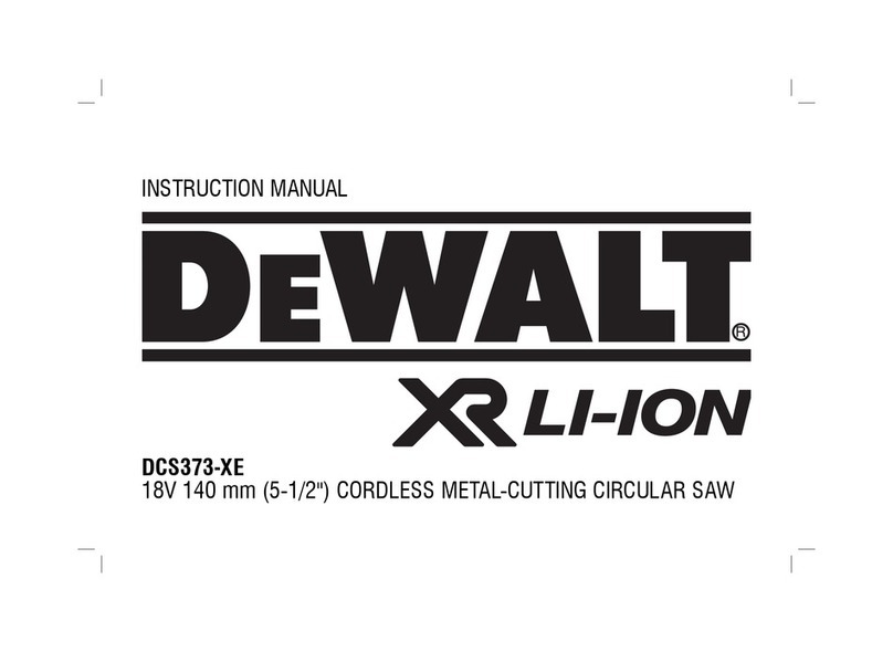 DeWalt XR Li-Ion DCS373-XE User manual