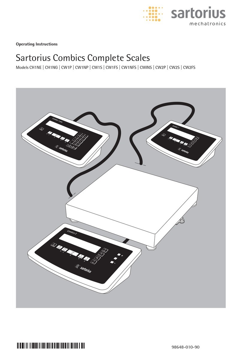 Sartorius CH1NE User manual Sartorius CH1NE User manual