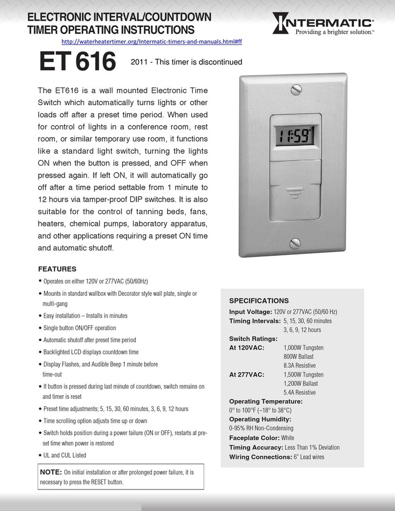 Intermatic ET616 User manual