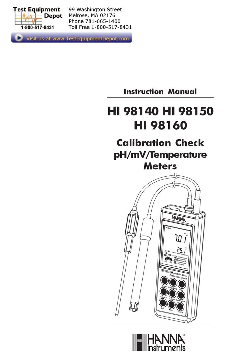Hanna Instruments OHI 98140 User manual