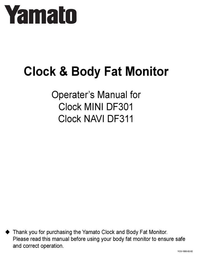Yamato Clock MINI DF301 Operator's manual