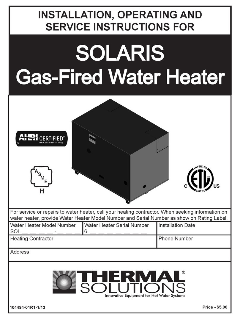 Thermal Solutions SOLARIS Service instructions
