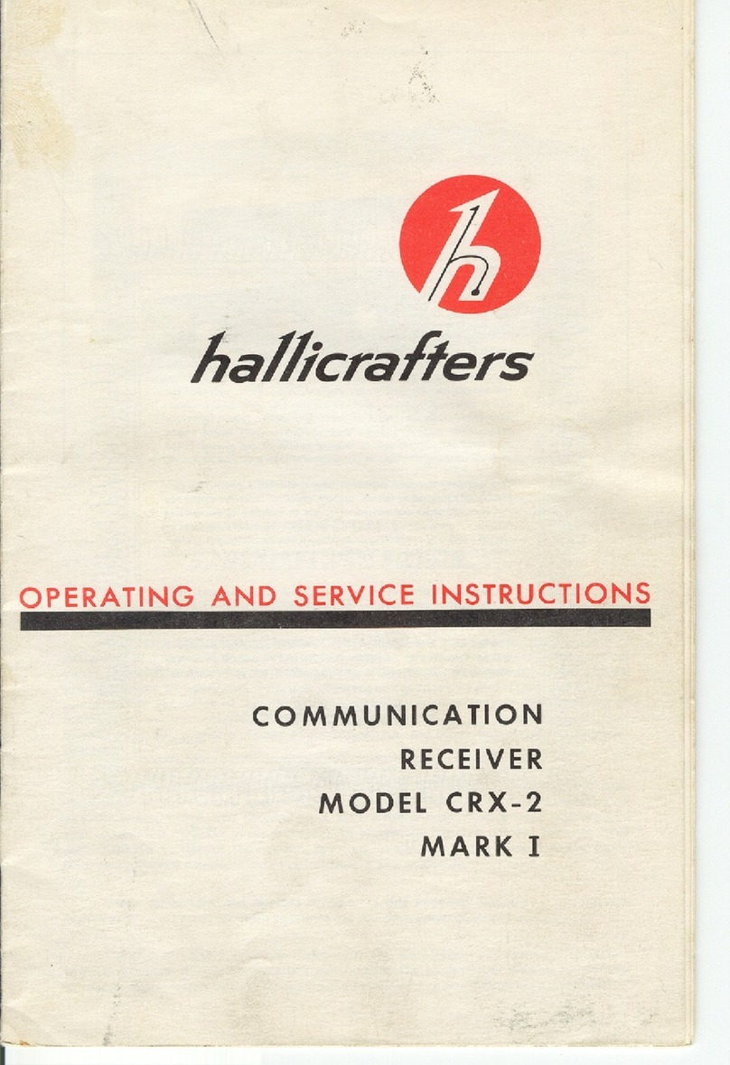 Hallicrafters CRX-2 Mark I Operating and service instructions