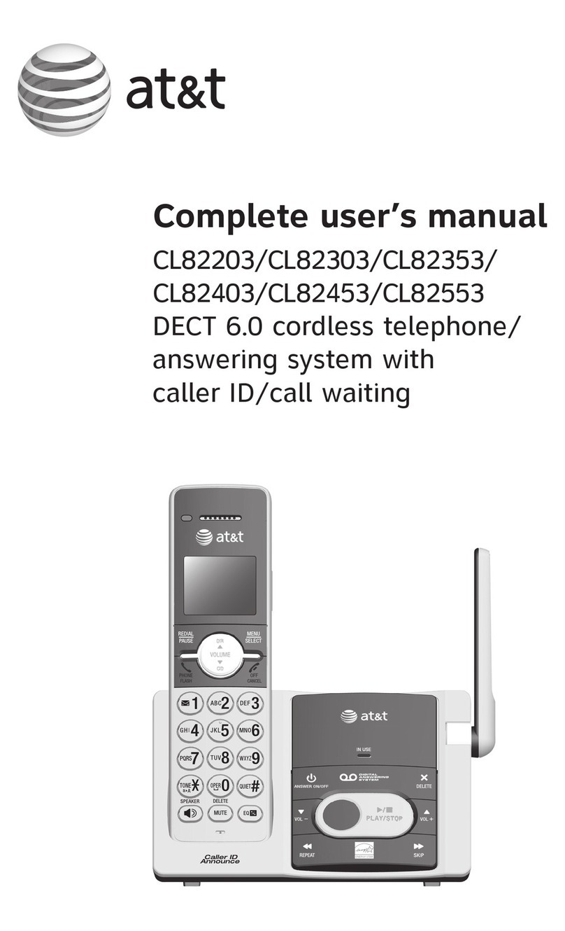AT&T CL82203 User manual
