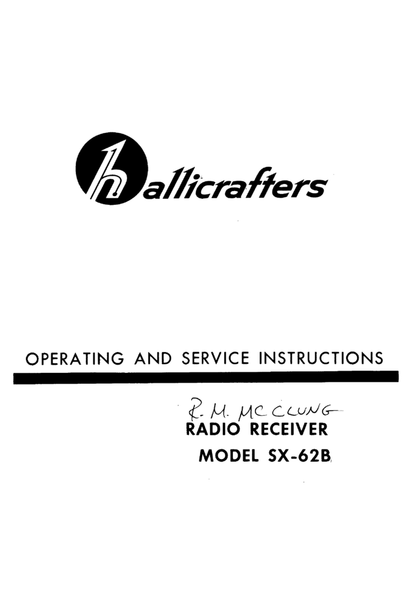 Hallicrafters SX-62B Operating and service instructions