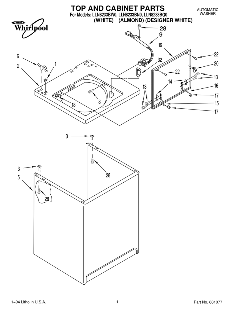Whirlpool LLN8233BW0 User manual