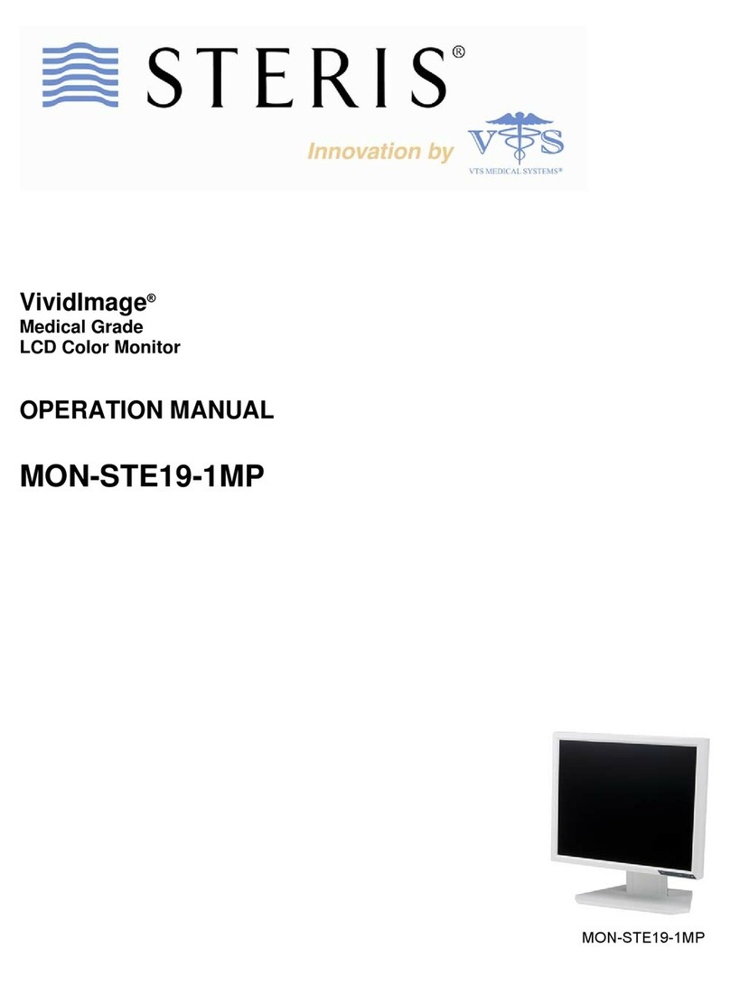 Steris VividImage MON-STE19-1MP Operation manual