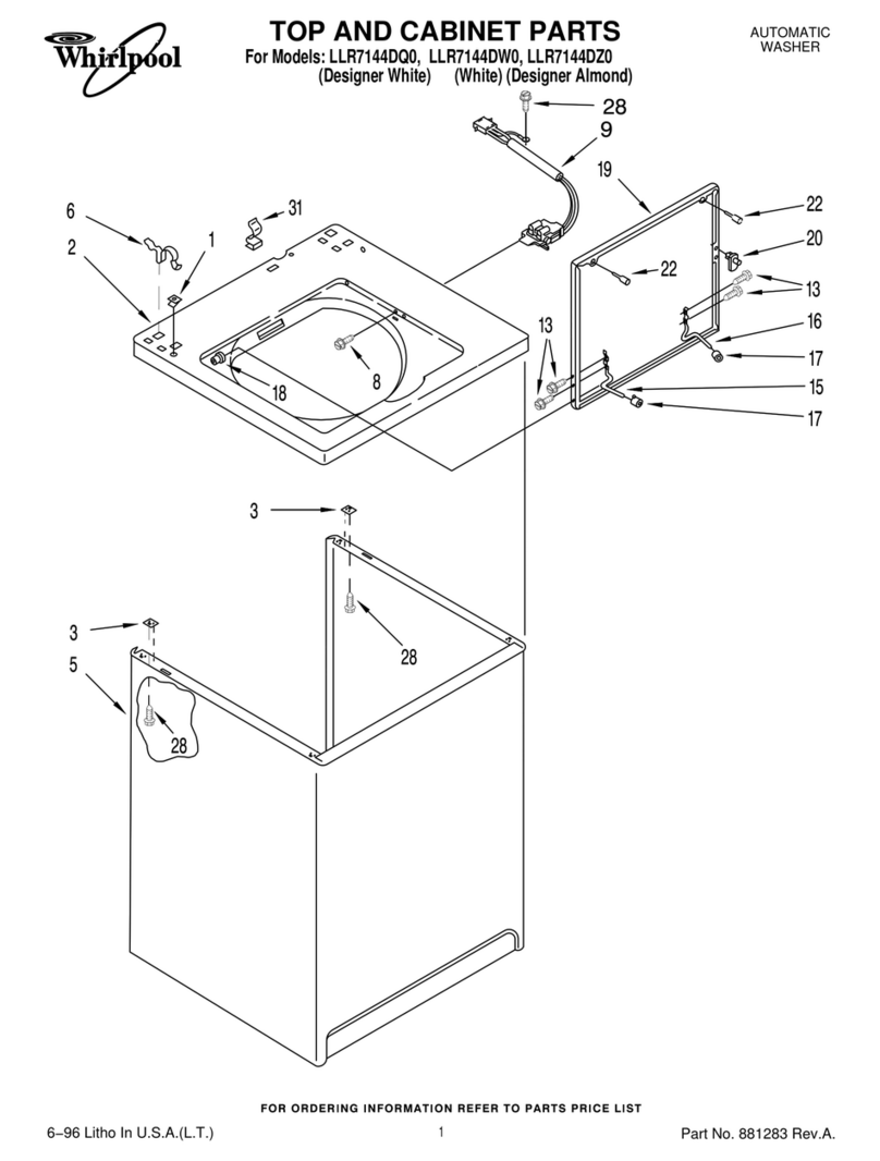 Whirlpool LLR7144DQ0 parts list