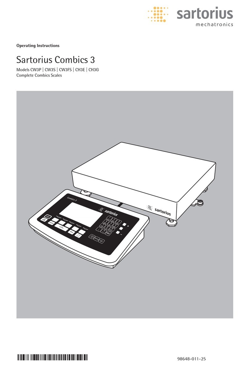 Sartorius CW3P User manual