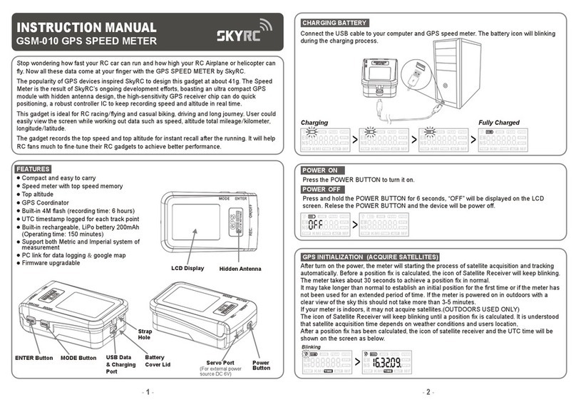Skyrc GSM-010 instruction manual Skyrc GSM-010 instruction manual