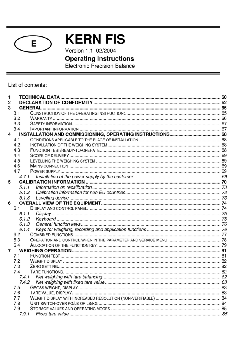 KERN FIS 120K20 IP User manual