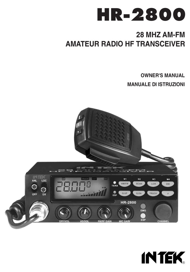 Intek HR-2800 owner's manual