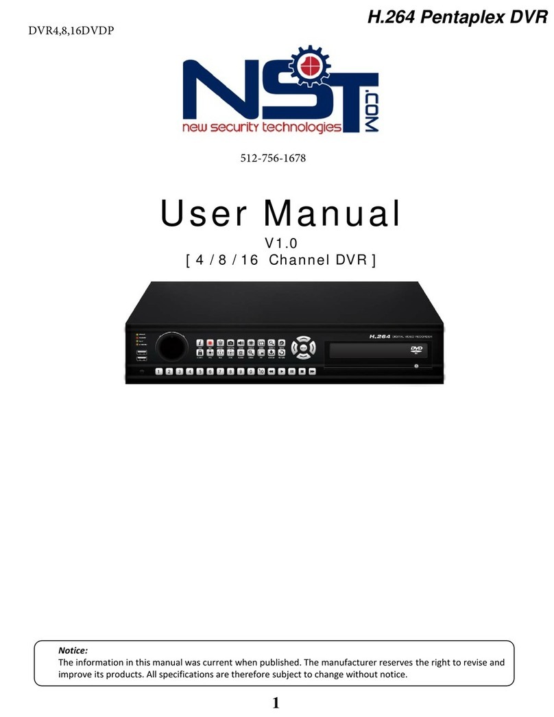 New Security Technologies H.264 Pentaplex user manual